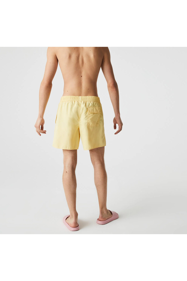 Erkek Baskılı Mavi Mayo Şort - 4