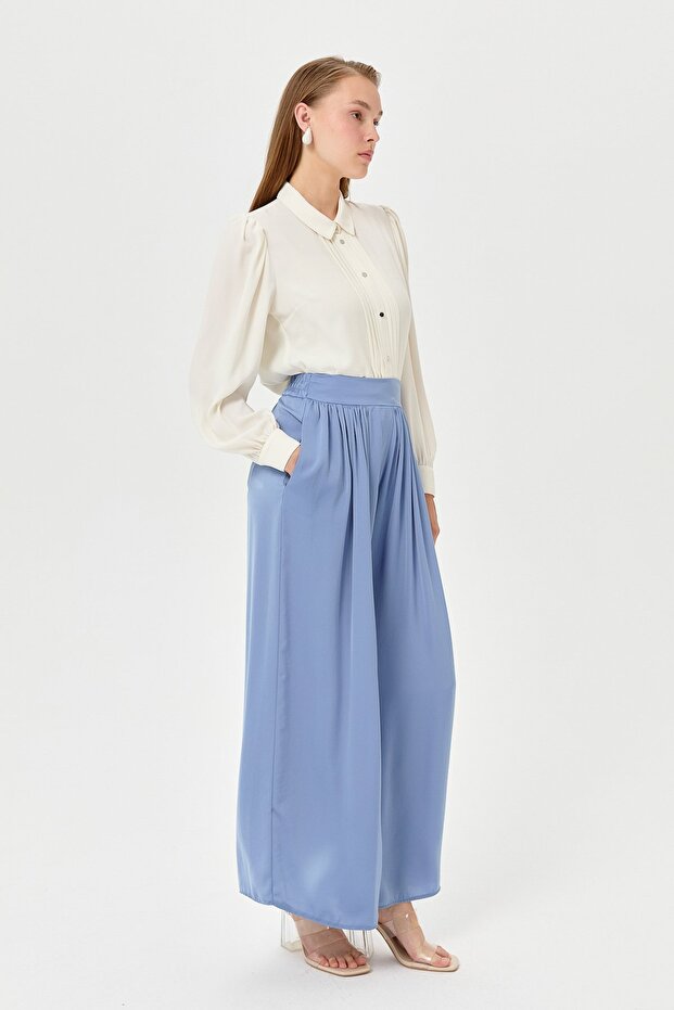 Etek Pantolon Mavi - 4