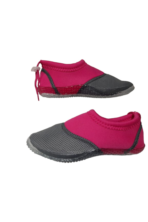 Serabien Women's Fuchsia-Grey Mesh Sea Pool Beach Shoes