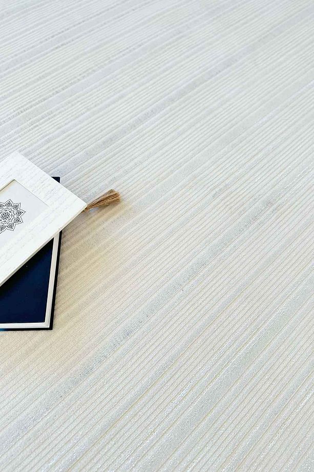 Violette Dokuma Yıkanabilir Modern Krem Salon Halısı Mutfak Halısı Yolluk - 4