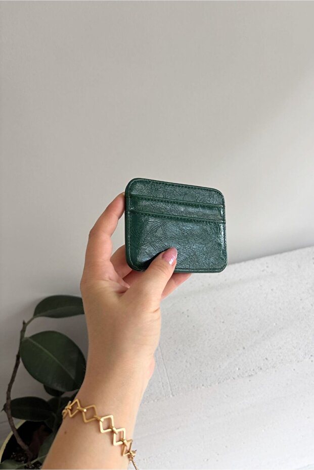 Lily Textured Faux Leather Card Holder