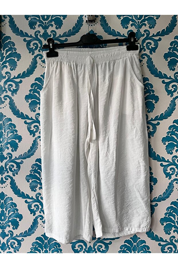Unisex Ayrobin Düz Kapri/Şort - 3