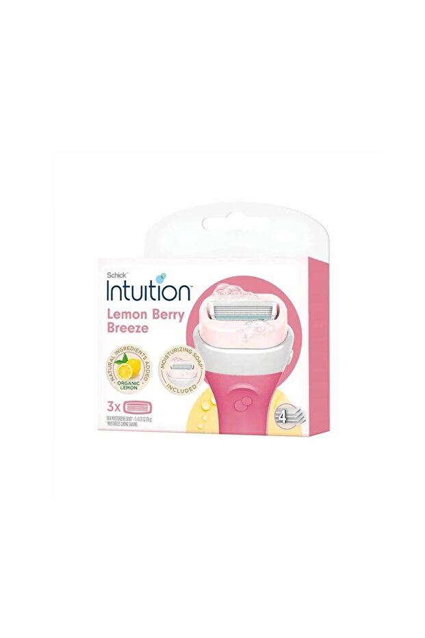 Schick Intuition Lemon & Raspberry Razor Blade Refills - 3 Count - 1
