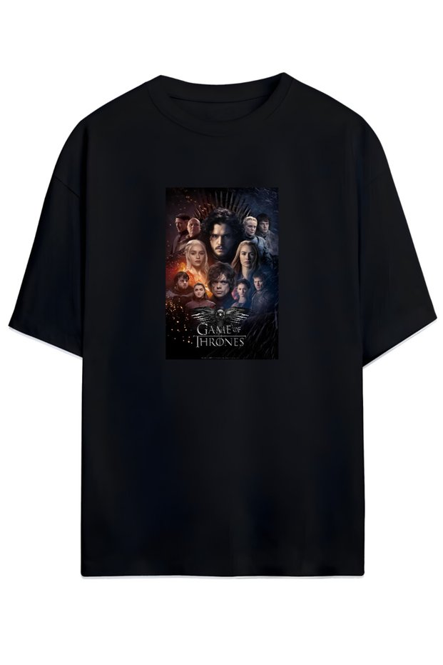 Game of Thrones Designed Unisex Oversize Cotton Tshirt