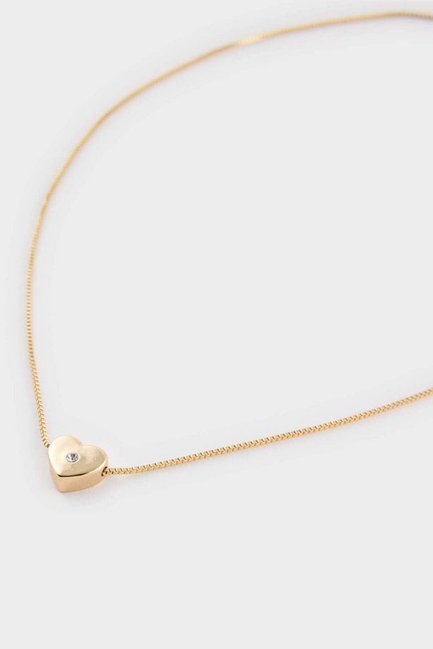Kadın Minimal Kalp Gold Kolye F5978axns - 3