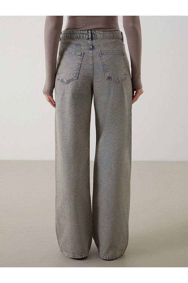 Baggy Fit Kadın Jean Pantolon - 4