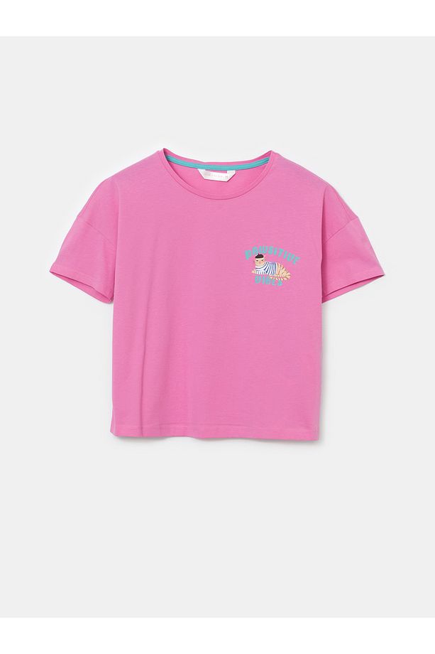 Bisiklet Yaka Baskılı Kadın Şortlu Pijama Takımı - 6