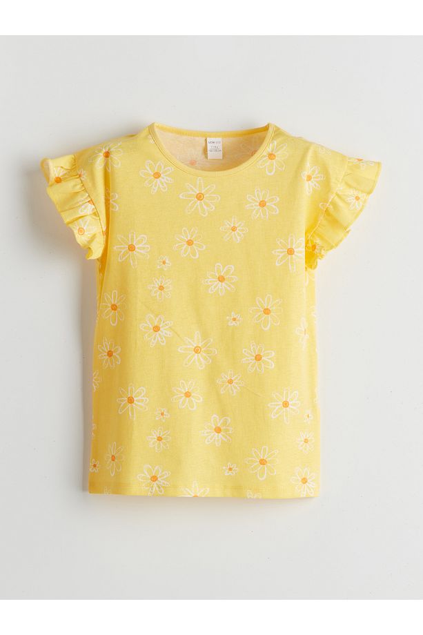 Bisiklet Yaka Kız Çocuk Şortlu Pijama Takımı - 2