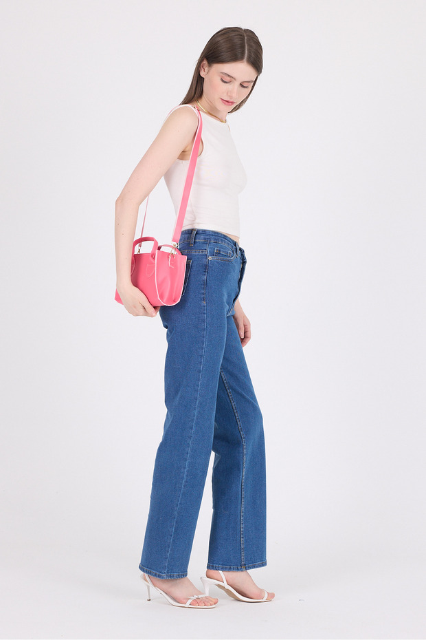 حقيبة يد وكتف فوشيا 9217 - 5