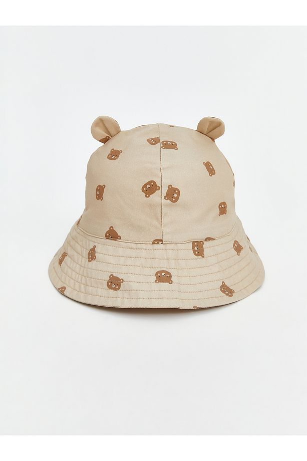 Kulak Detaylı Erkek Bebek Bucket Şapka - 1