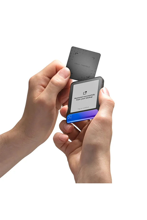 Flex Neptün Mavisi Kripto Donanım Cüzdanı ve Recovery Key - 5