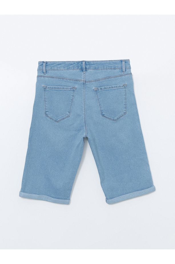 Dar Fit Kadın Jean Şort - 6