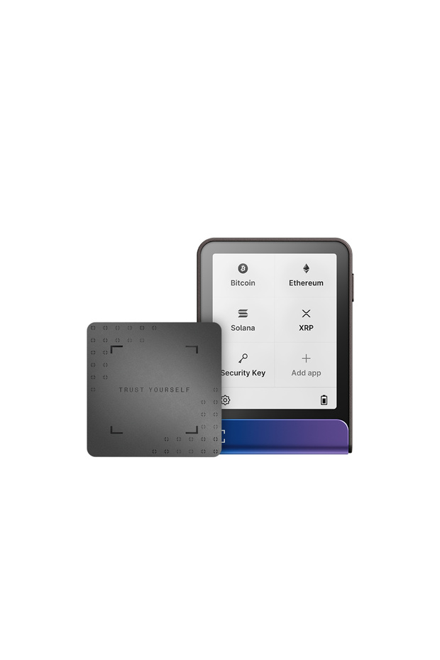 Flex Neptün Mavisi Kripto Donanım Cüzdanı ve Recovery Key - 1
