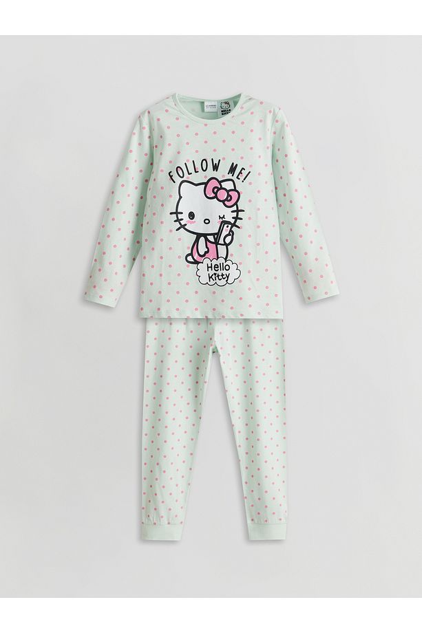 Hello Kitty Baskılı Kız Çocuk Pijama Takım - 5