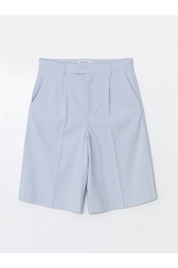 Kadın Loose Fit Düz Şort - 5