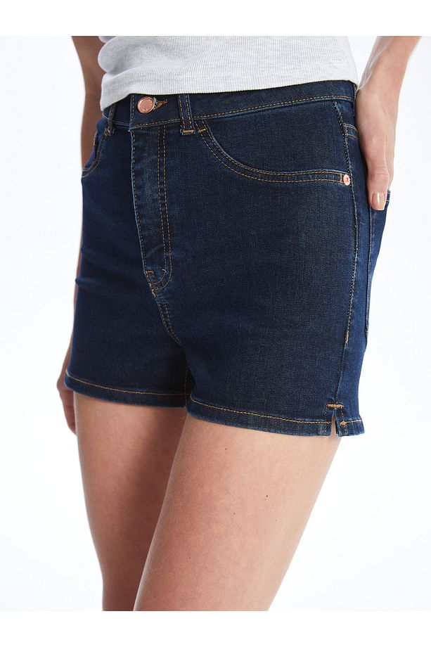 Dar Fit Kadın Jean Şort - 3