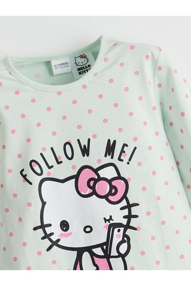 Hello Kitty Baskılı Kız Çocuk Pijama Takım - 7