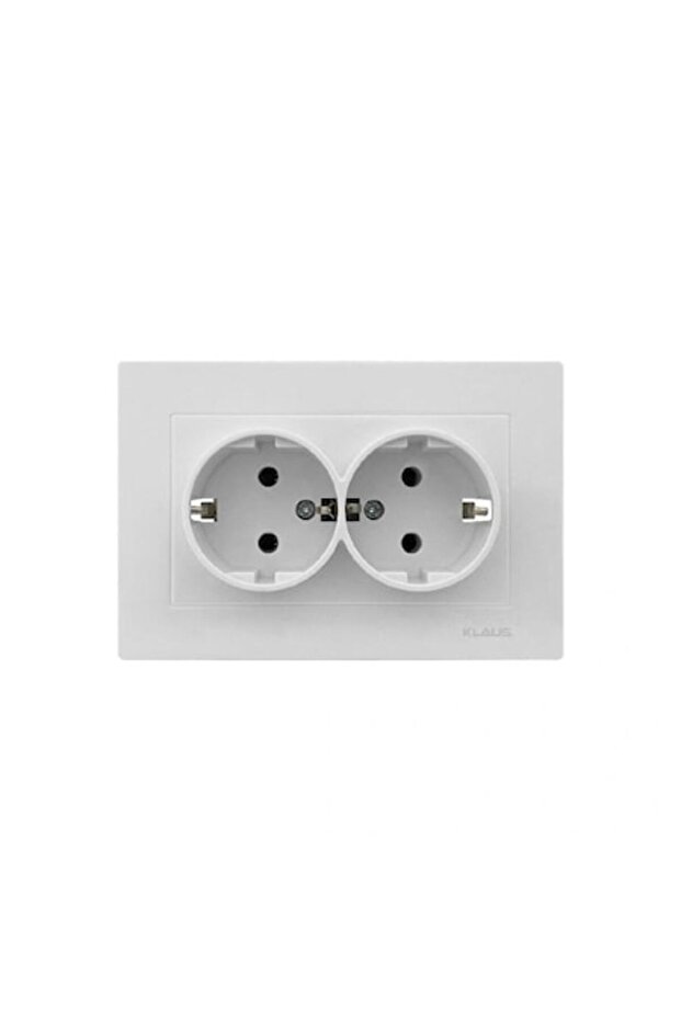 Double Schuko Socket White - 1