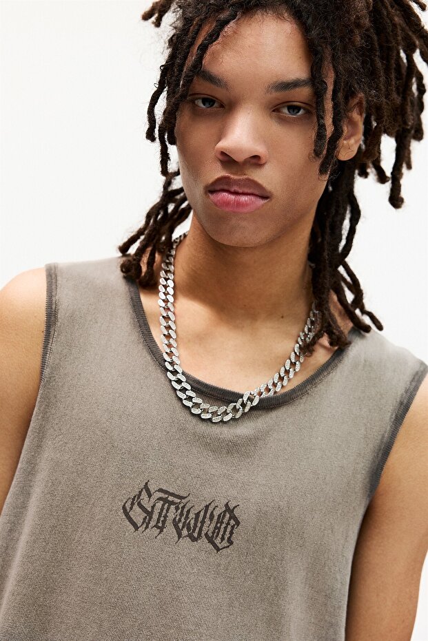 Yıkanmış STWD tank tişört - 5