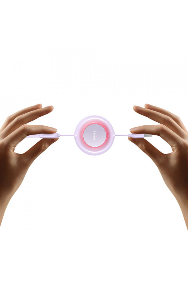 Retractable Data Cable - Baseus Bright Mirror 2 (CAMJ010005) - Purple - 5