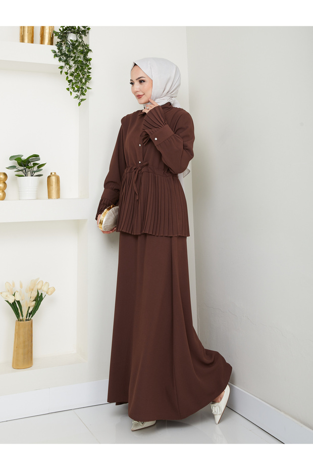 طقم تيستيور بتفاصيل مربعة مقطوعة - 6