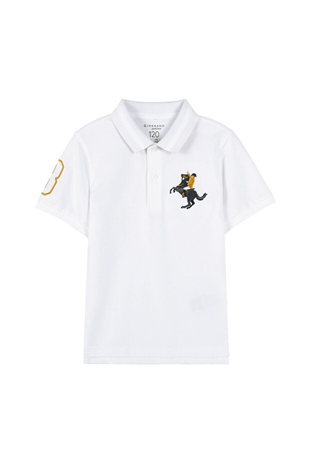 Kids' Napoleon Polo: Classic Piqué, Bold Embroidery, All-Day Comfort