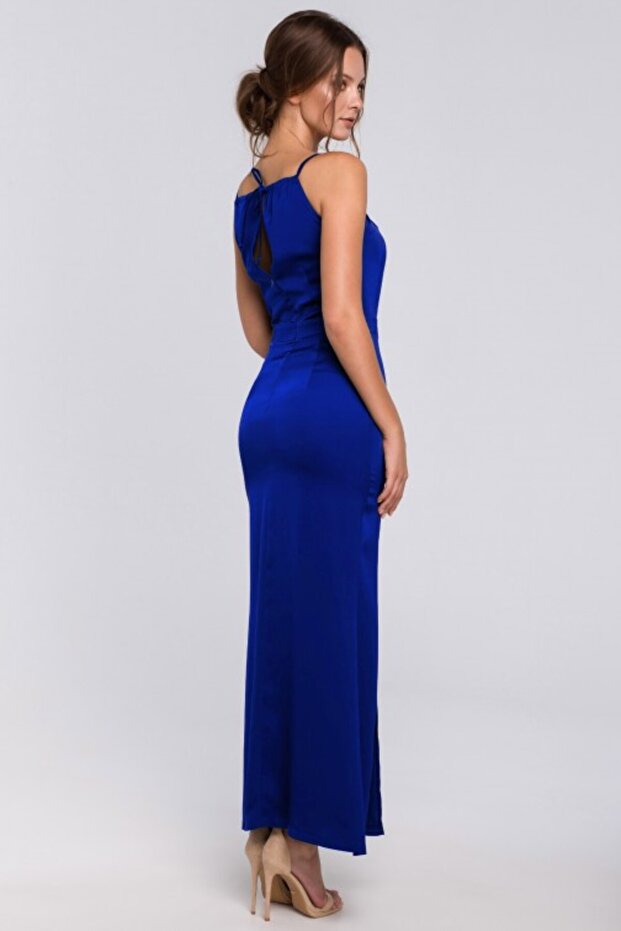 Rochie lungă cu slitură pe coapsă - 2