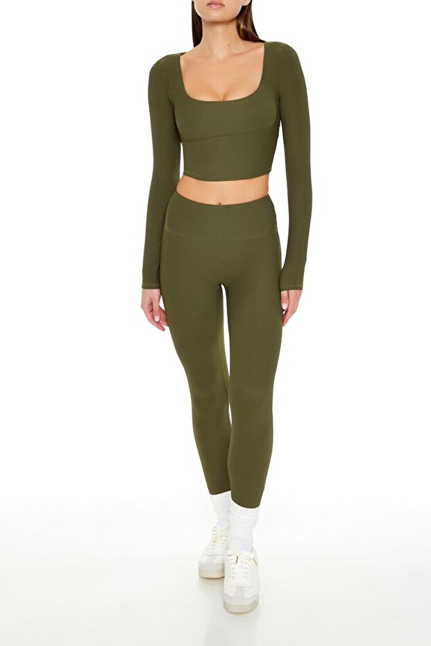 Active Kare Yaka Tişört - 2