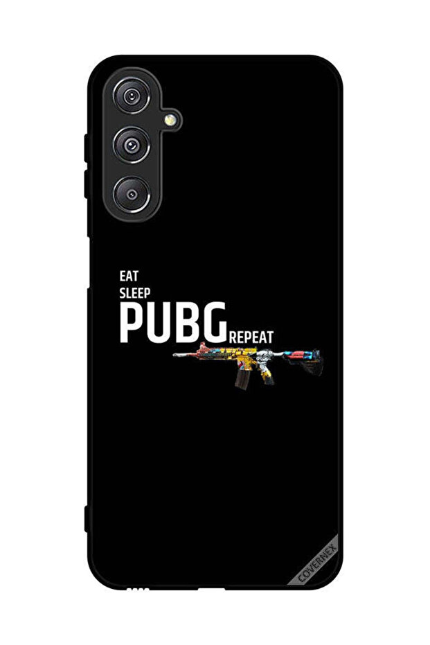 غطاء حماية لهاتف سامسونج جالاكسي M34 5G Eat Sleep Pubg Repeat