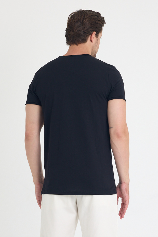 Guler pentru bărbați basic tricou - 5