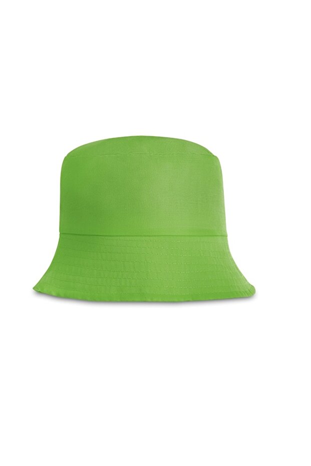 Green Bucket Hat, Polyester Panama, 58 cm - 2
