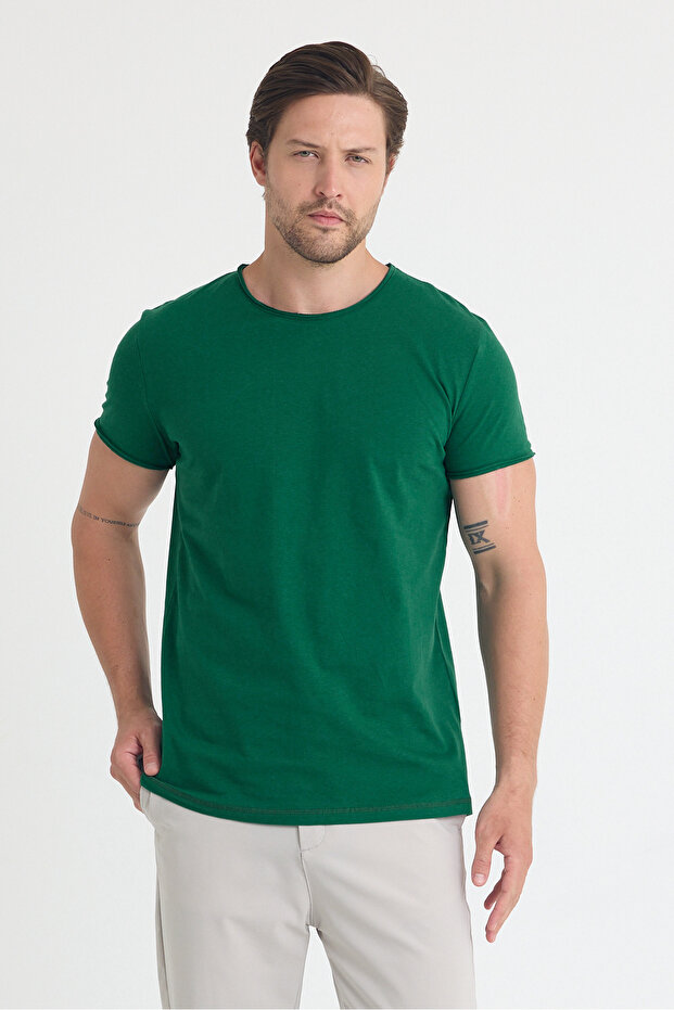 Men's Dirty Collar Basic T-Shirt - 3