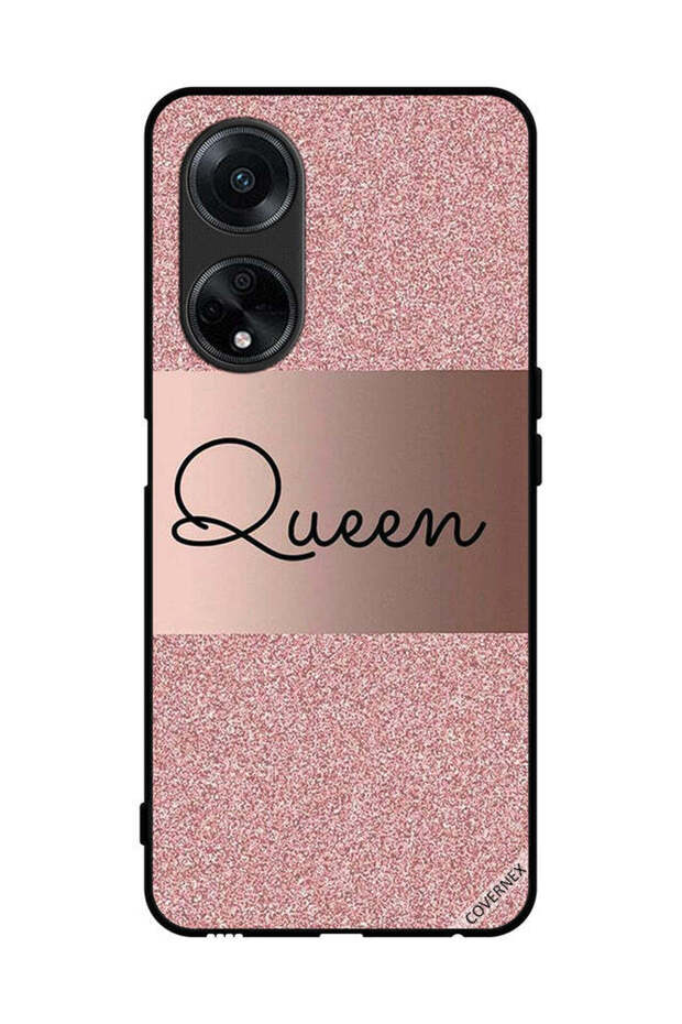 غطاء حماية لهاتف Oppo A98 5G بخلفية لامعة من Queen Glitters