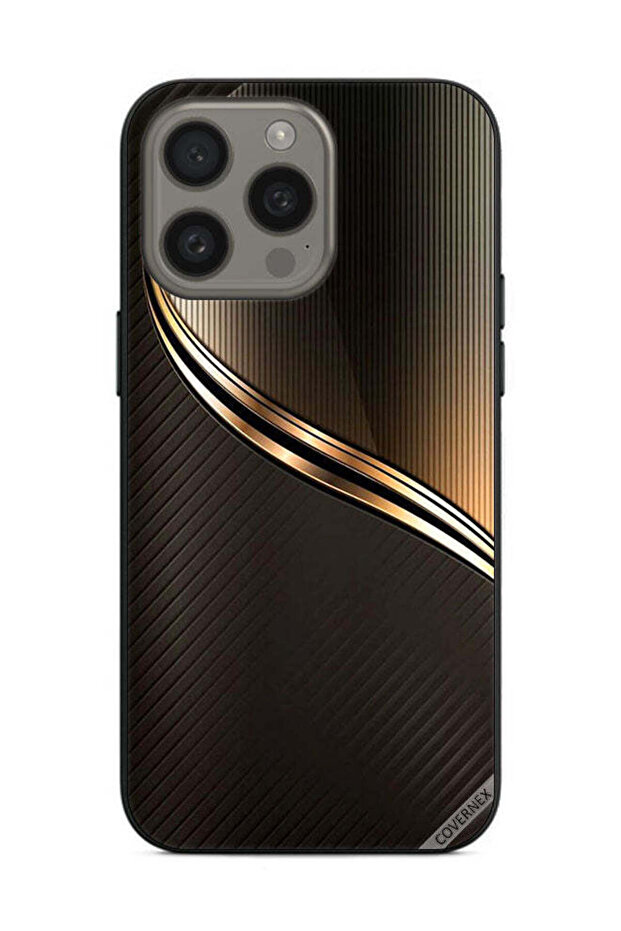 غطاء حماية لهاتف Apple iPhone 15 Pro Max بنمط فولاذي