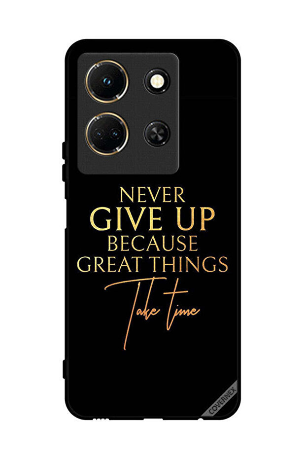 غطاء حماية لهاتف Infinix Note 30 لا تستسلم أبدًا