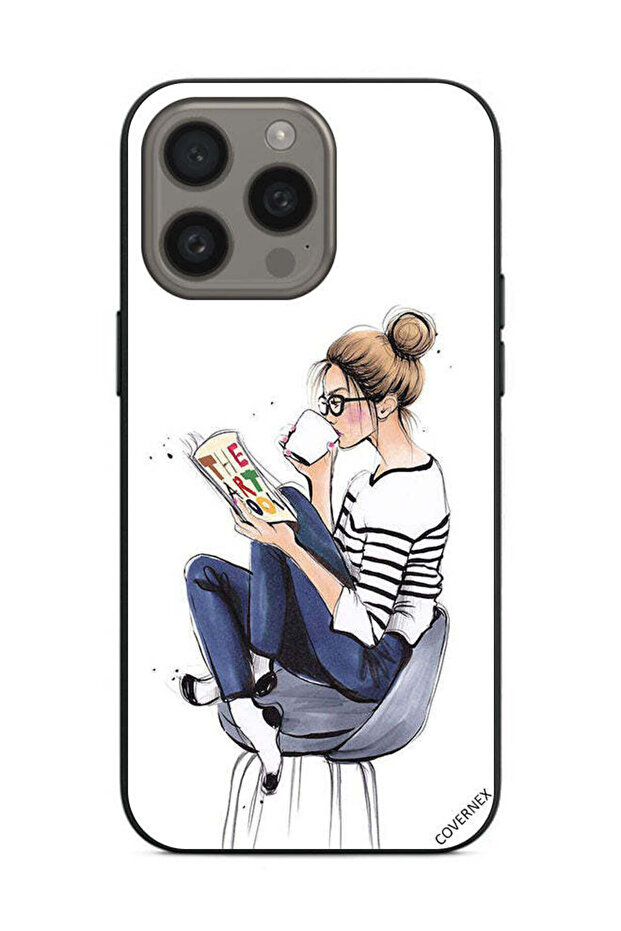 غطاء حماية لهاتف Apple iPhone 15 Pro - قراءة كتاب الفن