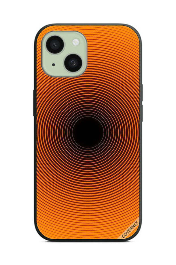 غطاء حماية لهاتف Apple iPhone 15 Plus بنمط دوائر - 1