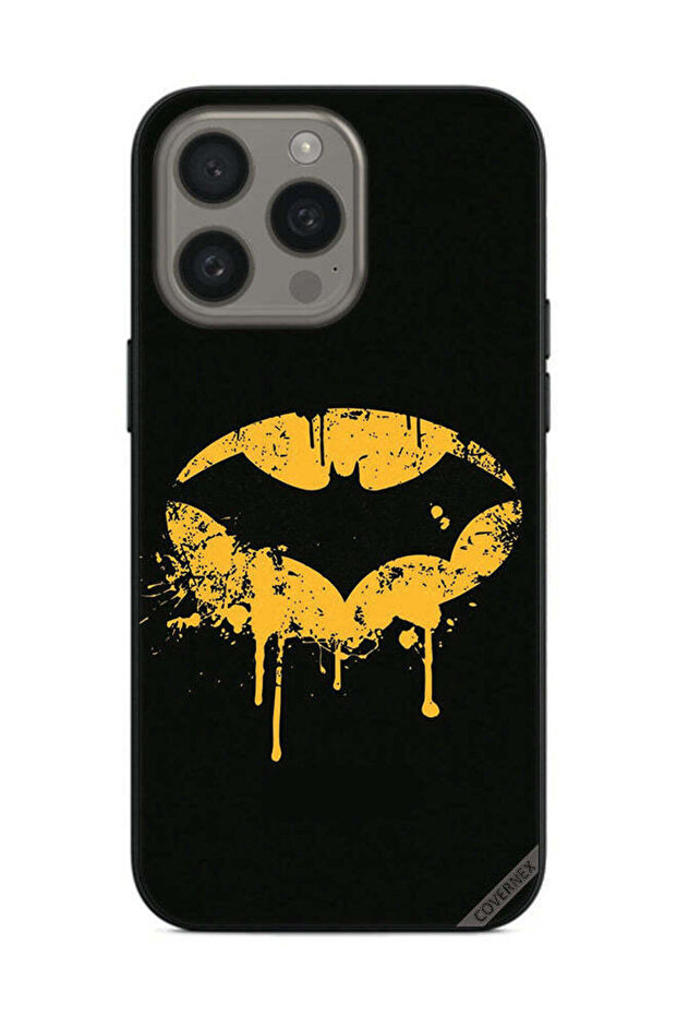 غطاء حماية لهاتف Apple iPhone 15 Pro Max بتصميم باتمان المتساقط