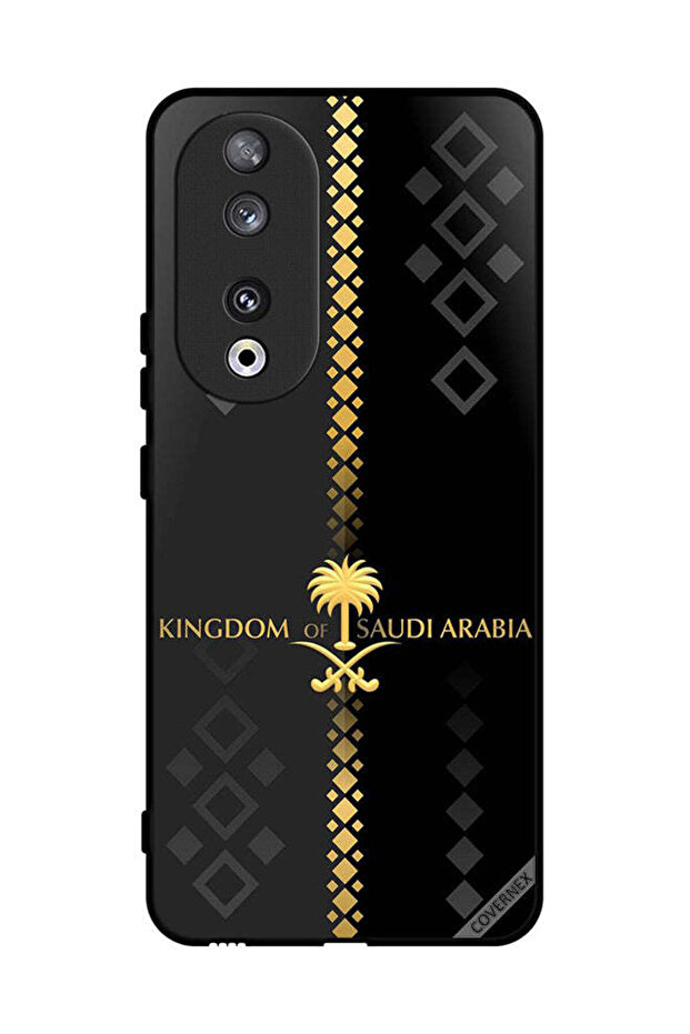 غطاء حماية لهاتف Honor 90 بنقشة المملكة العربية السعودية