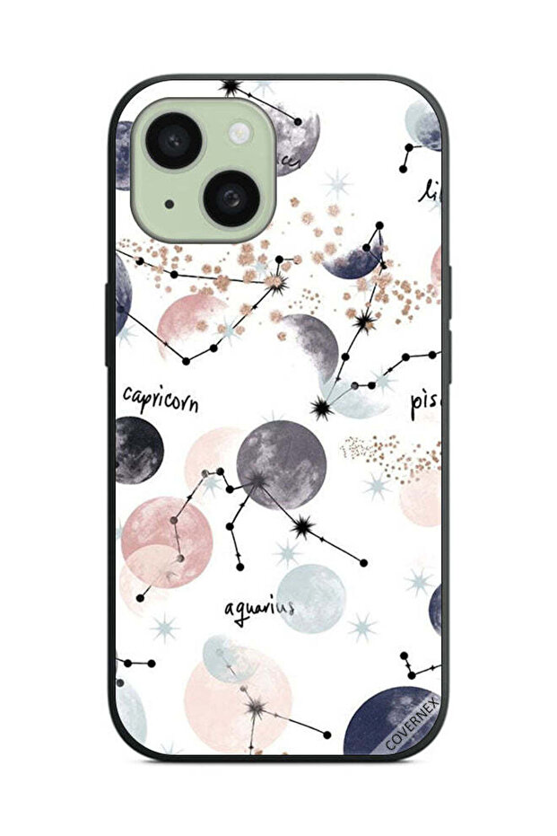 غطاء حماية لهاتف Apple iPhone 15 Plus - رسمة الكواكب الفنية