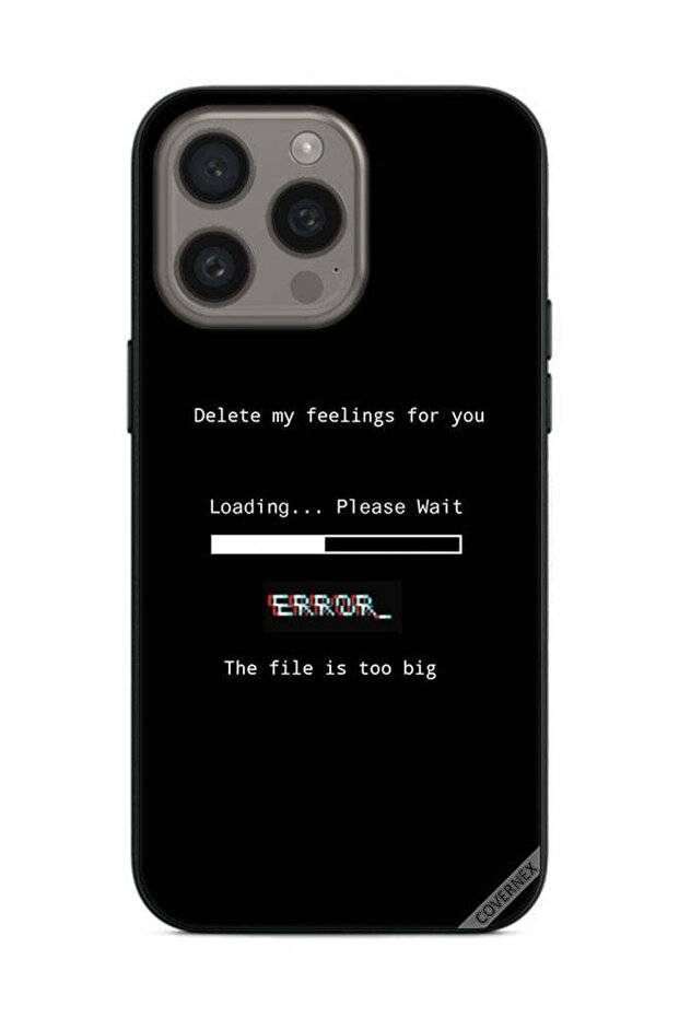 غطاء حماية لهاتف Apple iPhone 15 Pro Max - خلفية شاشة حذف مشاعري تجاهك