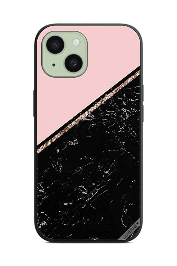 غطاء حماية لهاتف Apple iPhone 15 بنمط رخامي - 1