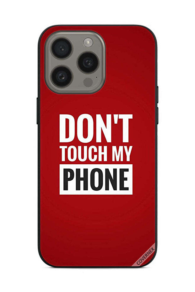 غطاء حماية لهاتف Apple iPhone 15 Pro Max لا تلمس هاتفي
