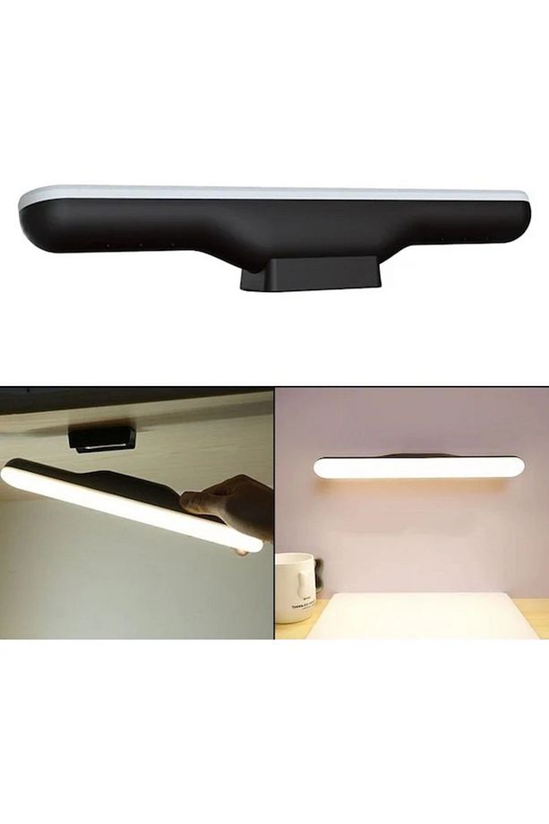 CT-5249 6W Martı Siyah LED Aplik Şarjlı Dimmerli Dokunmatik 3 Işık Mod Lamba Kablosuz Mıknatısl - 4