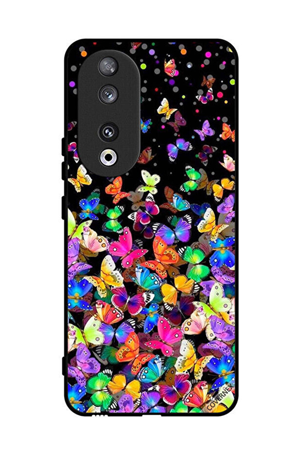 غطاء حماية لهاتف Honor 90 بنقشة فراشات صغيرة