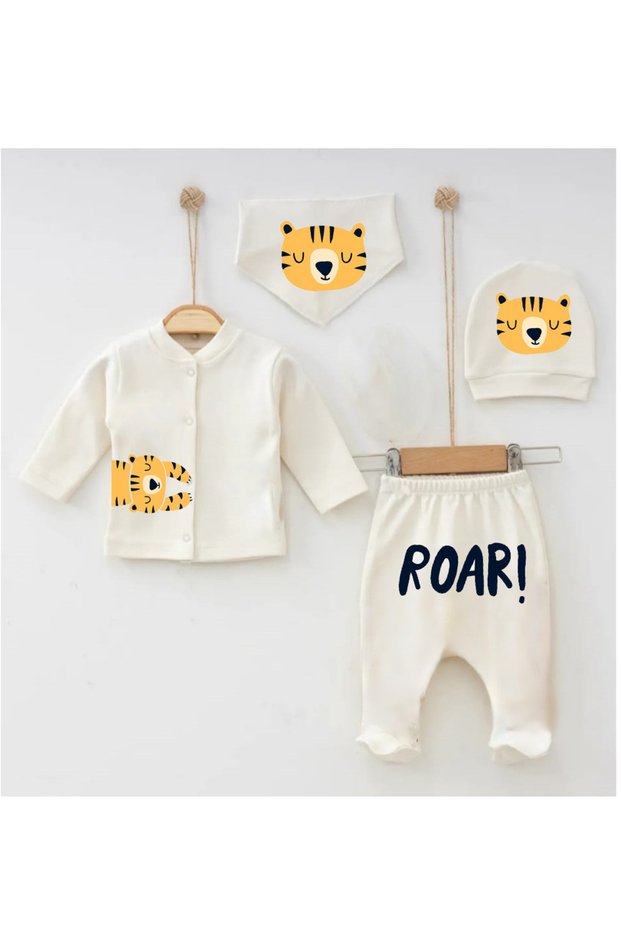 Baby Boy Hospital Discharge Set / Newborn Set Tiger Printed