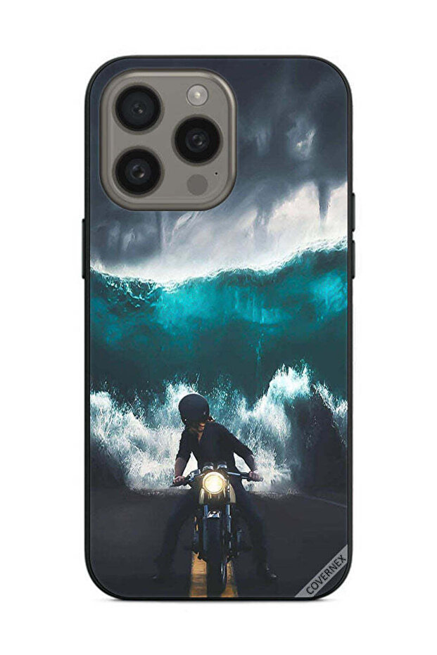 غطاء حماية لجهاز Apple iPhone 15 Pro بتصميم موجة مائية