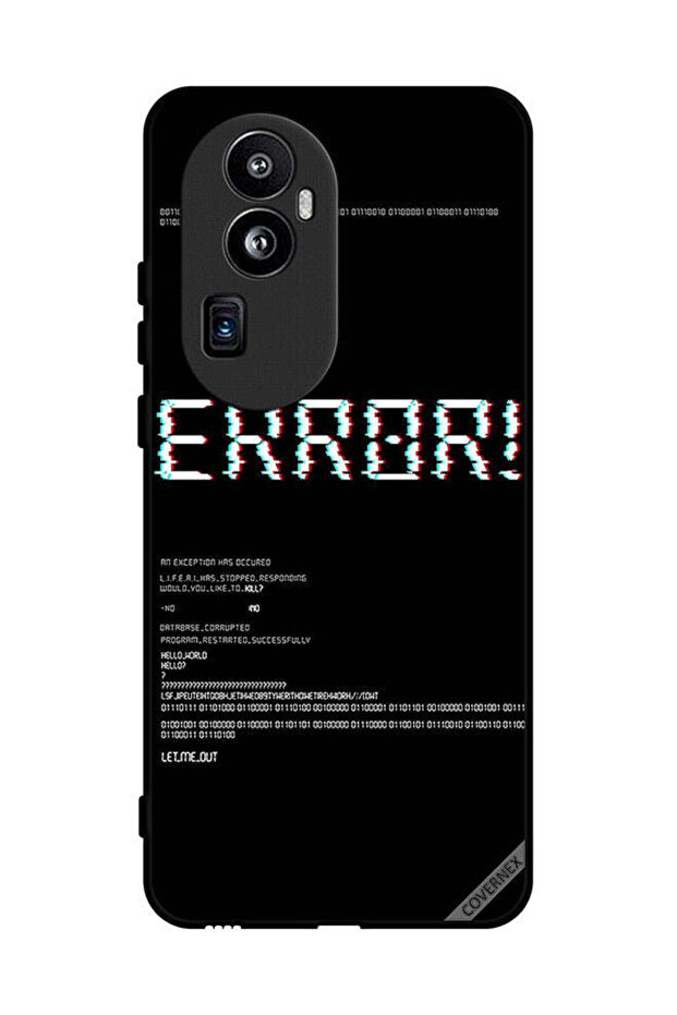 غطاء حماية لهاتف Oppo Reno 10 Pro Plus مع خلفية خطأ 404