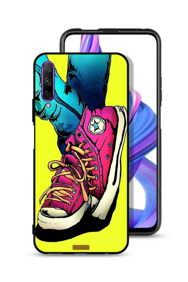 Honor 9X Pro Protective Case Cover Canva Shoes Art
