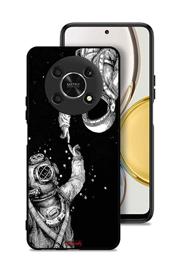 غطاء حماية لهاتف Honor X9 5G بتصميم رواد فضاء